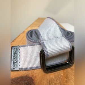 Calvin Klein Square Gunmetal Buckle Belt Size 34